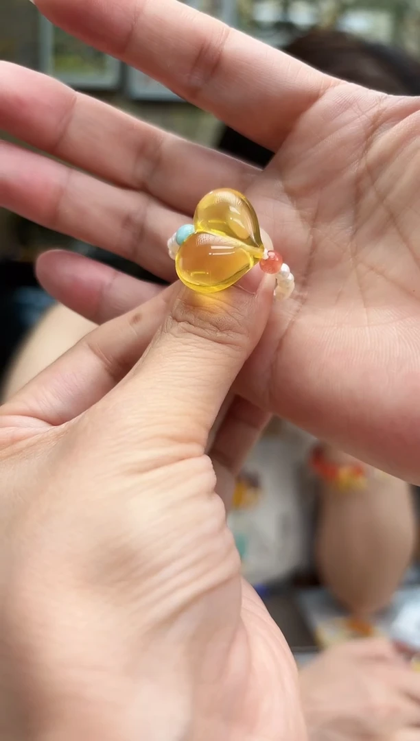 未镶嵌琥珀戒指【 多样性发一 】