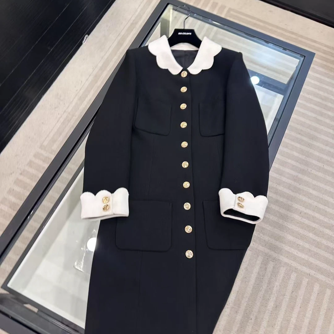 ALL IN 2025春季新款花边领时尚外套女