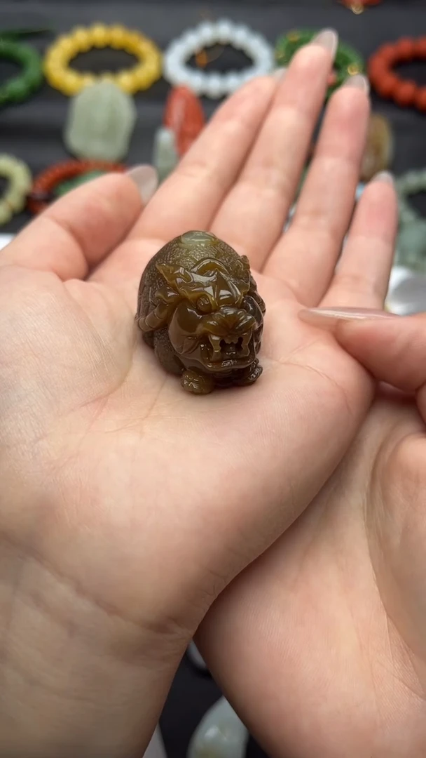 颈饰未镶嵌和田玉龙龟