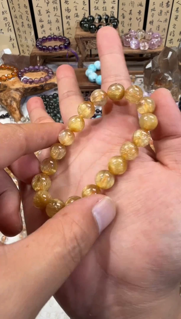 未镶嵌手链水晶火**椒SJ-1013金发晶
