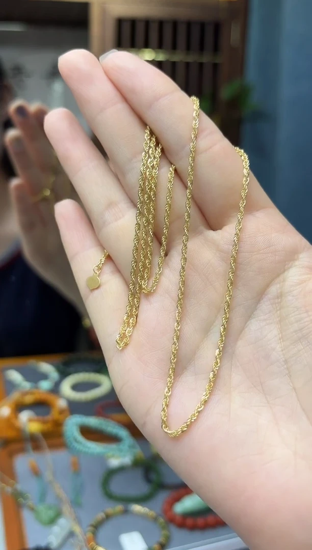 颈饰18K金18K金麻花项链*1 ZX