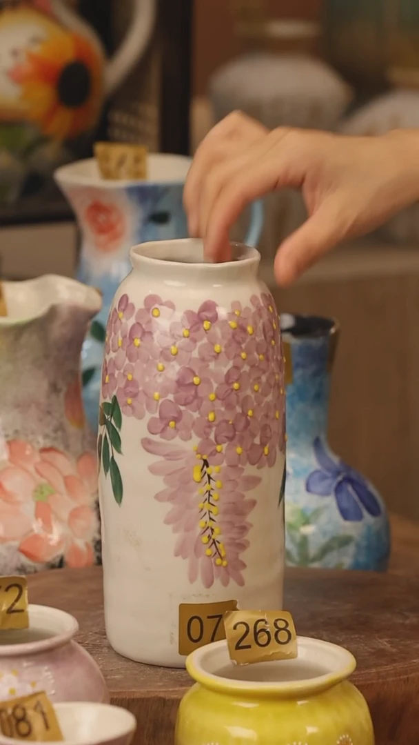 陶瓷079景德镇设计师手作花器摆件侘寂风