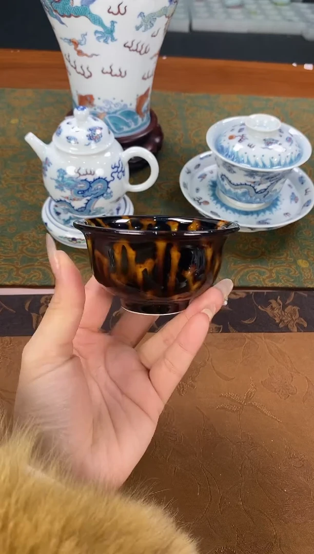 【闪购商品】闰火堂玳瑁釉单杯