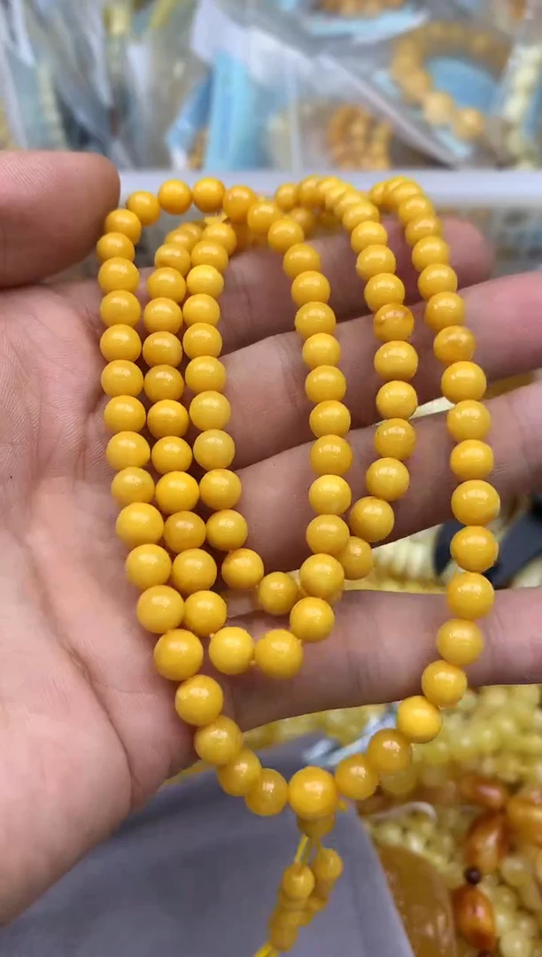 裸石蜜蜡未镶嵌链子