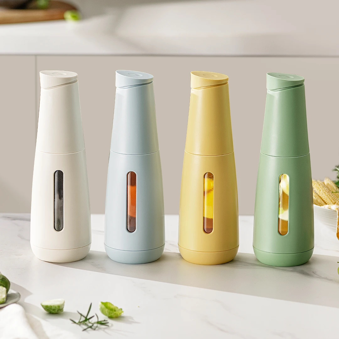 onlycook自动开合玻璃油壶密封遮光装油瓶厨房家用不挂油防漏油罐