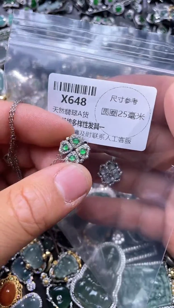 【闪购商品】翡翠颈饰未镶嵌X648项链