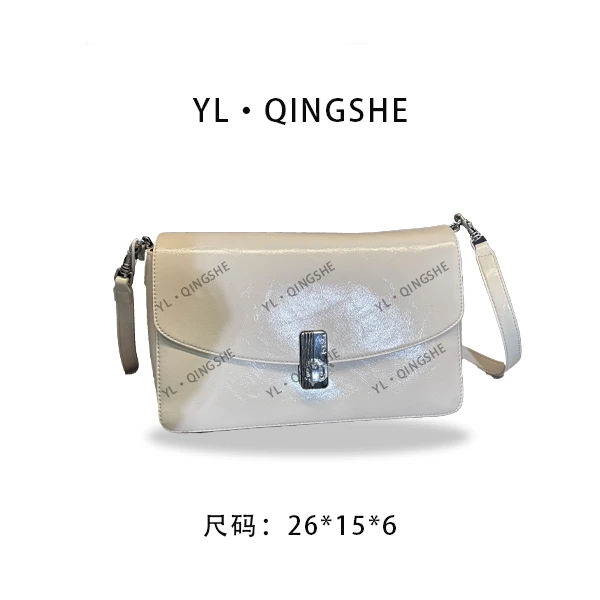 【依琳定制】女士潮流时尚经典气质手拎单肩SD-5287-奶油白