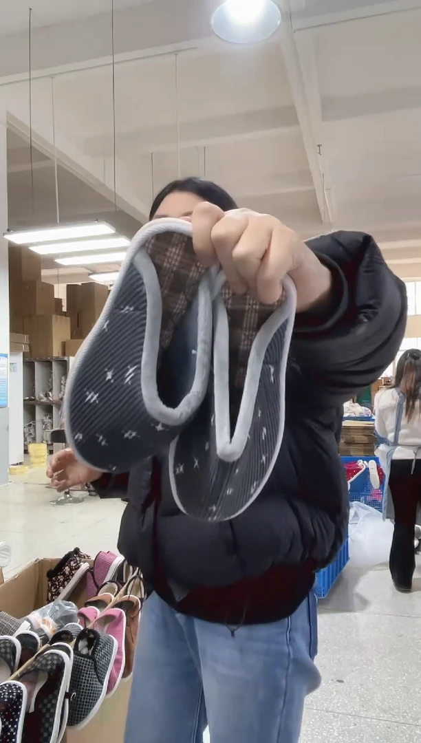 灰色棉拖37码209号