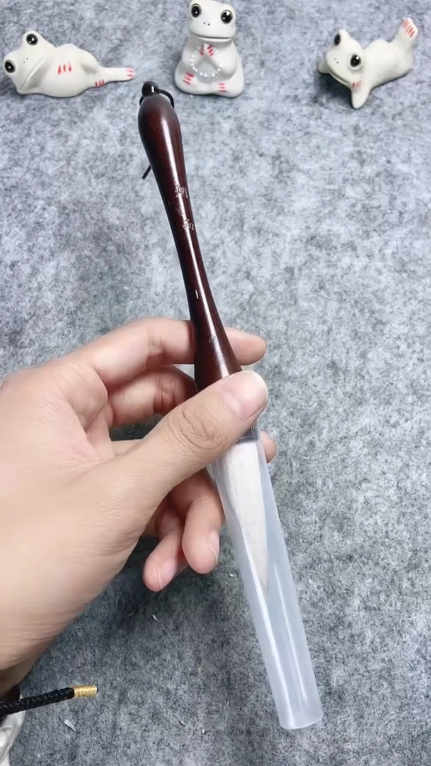 （烟雨）兼毫小对联毛笔一支 出峰5.5口径1.5