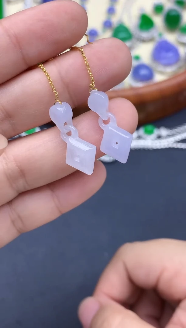 颈饰18K金镶嵌翡翠254-中国好珍宝