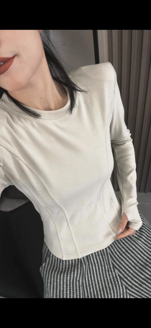 【大7定制】冬季原创精品加绒T恤上衣女