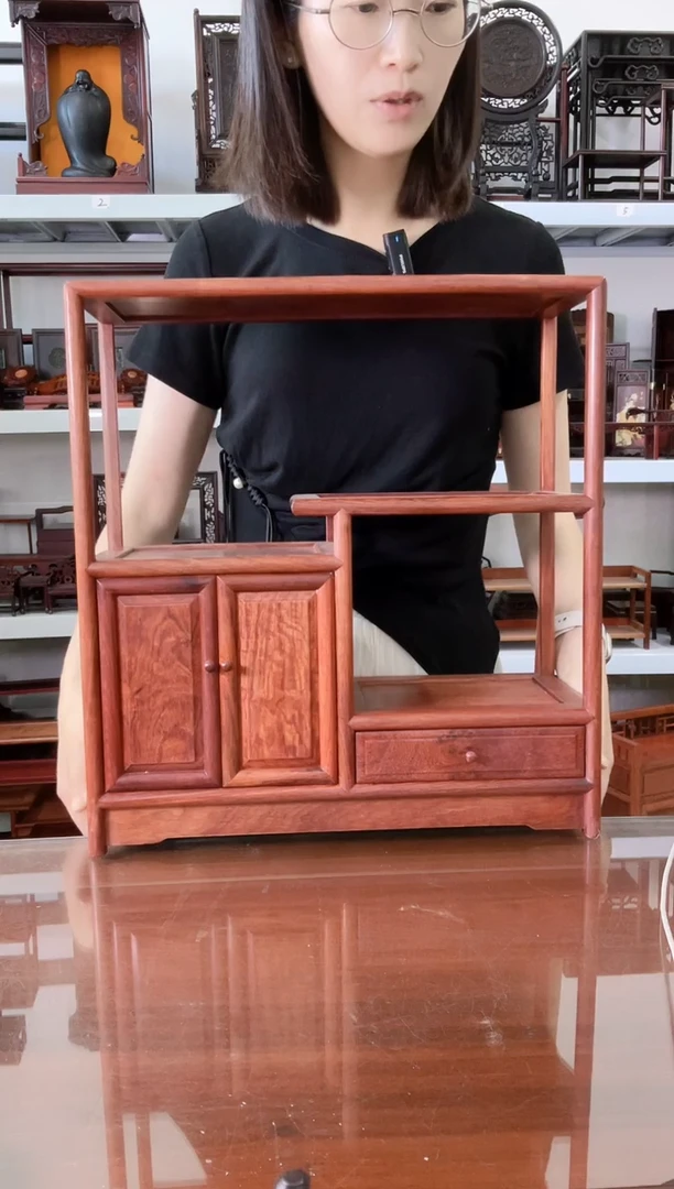 大果紫檀（缅甸花梨）多宝架39*15*42   620