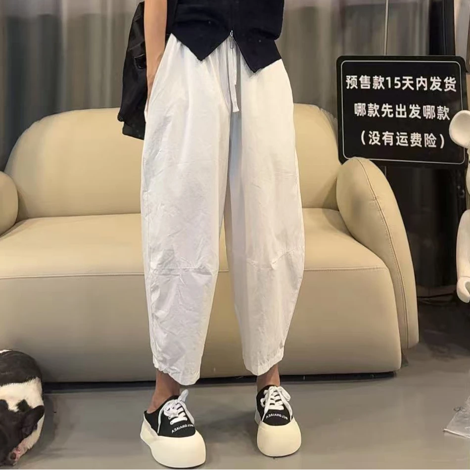 【文乐乐】夏季新款韩版松弛慵懒风时尚休闲潮流百搭哈伦裤5996