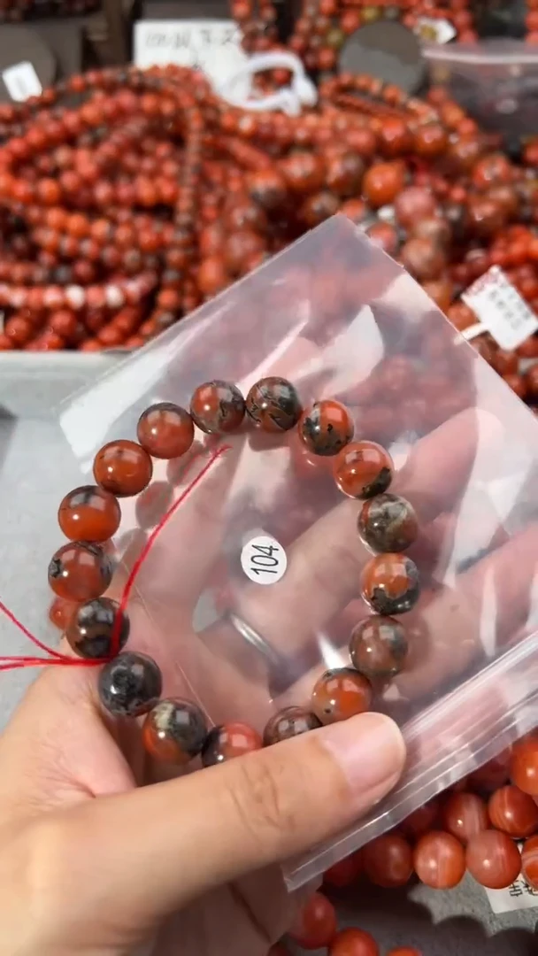 南红玛瑙手串未镶嵌12+