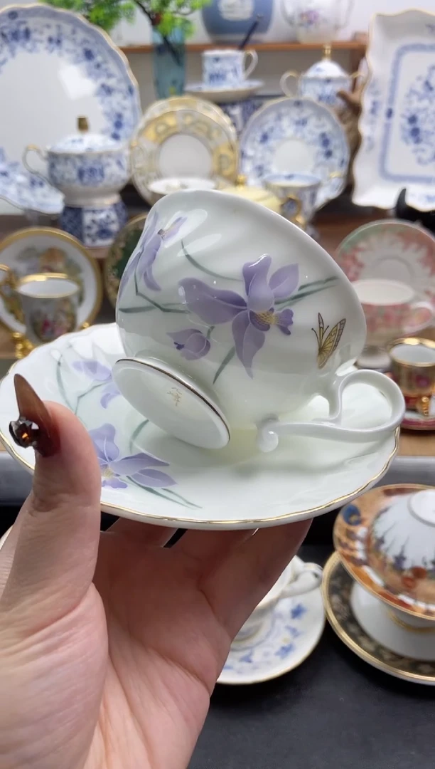 瓷片全新光峰咖啡杯谨慎参拍，防伪帖撕毁无售后