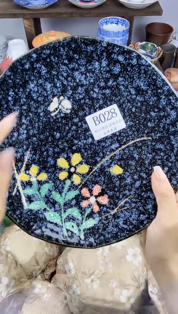 瓷片蝴*花B      028