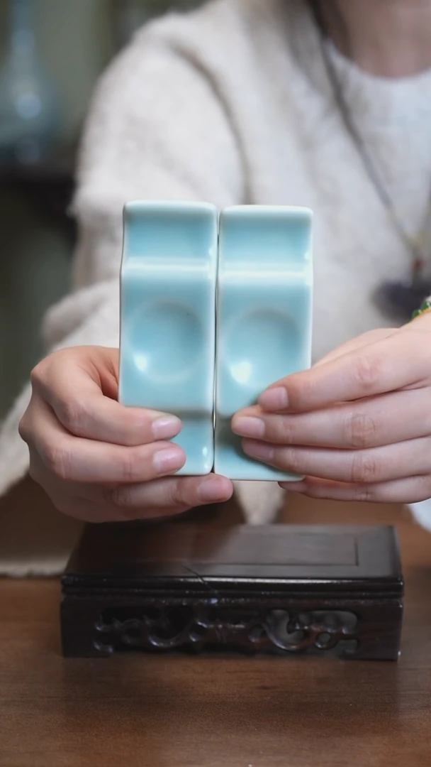 【闪购商品】Y宝丰宋官窑原产地汝瓷筷架（一对）