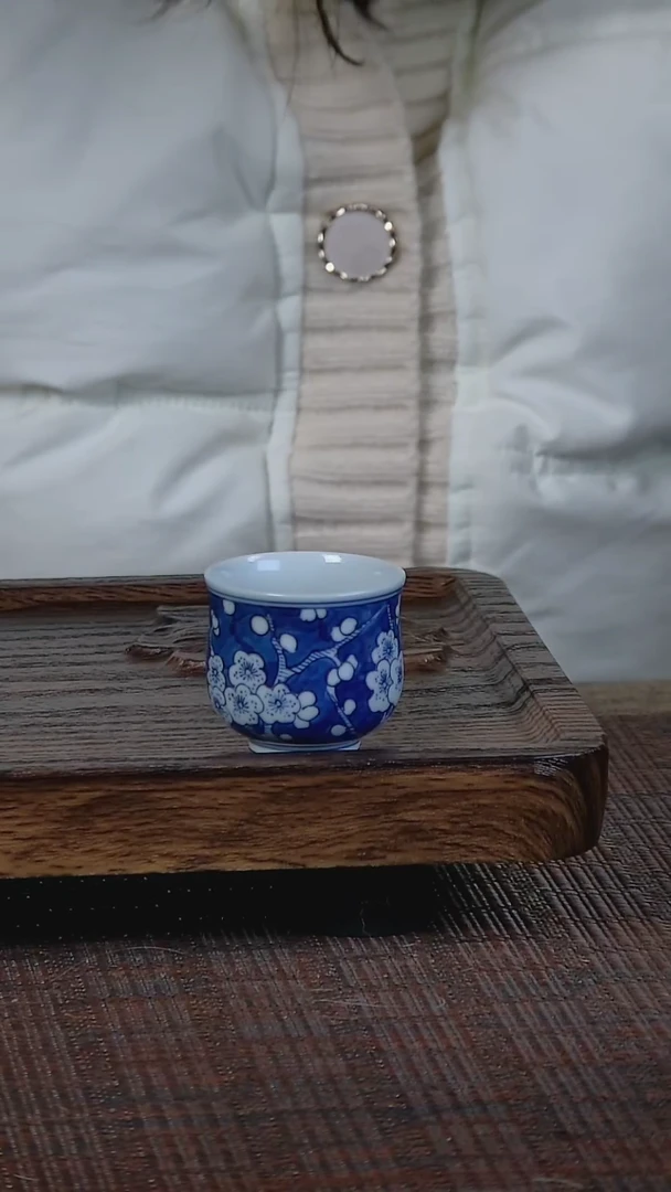 【闪购商品】折葵非器手工手绘冰梅迷你炉式杯