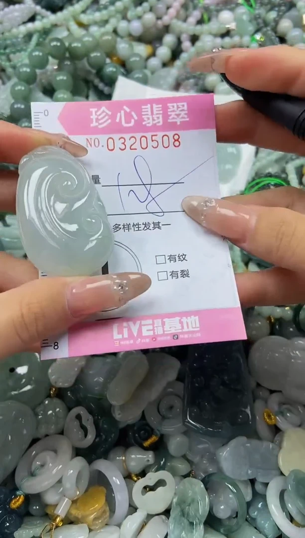 翡翠未镶嵌颈饰闪购0320508