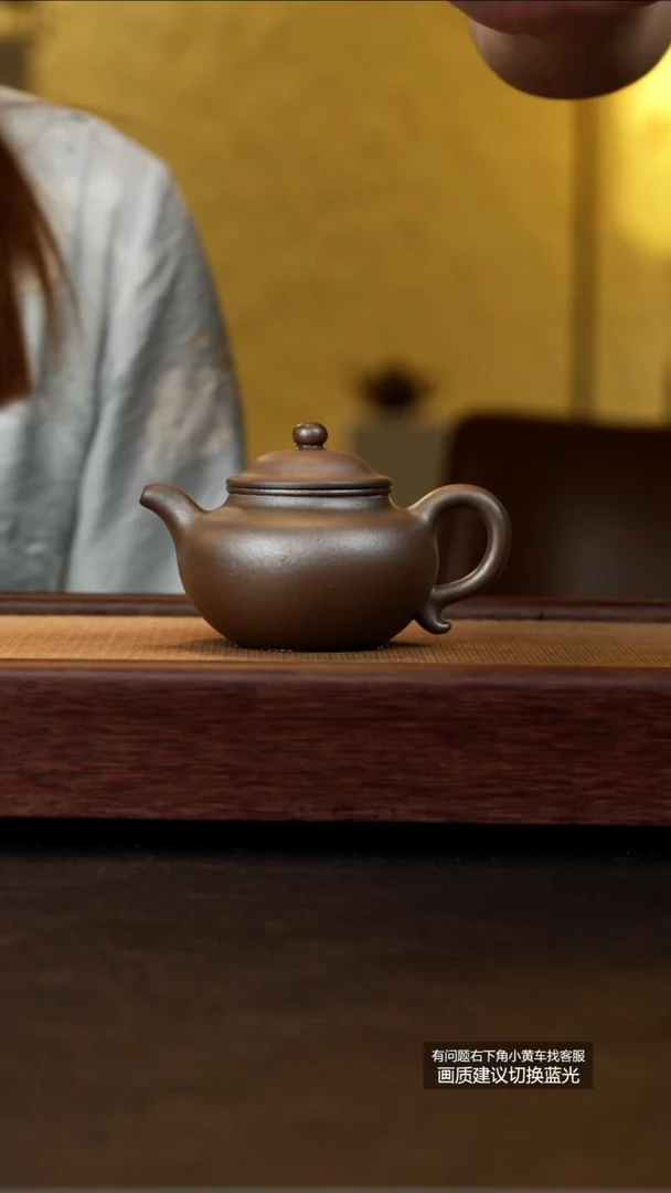 茶壶紫砂蒋蓉陶艺原矿青灰段柴烧莲子