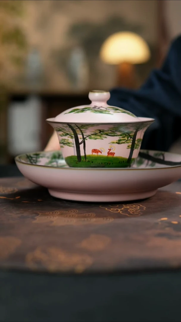 景德镇陶瓷杯碗柴烧多人