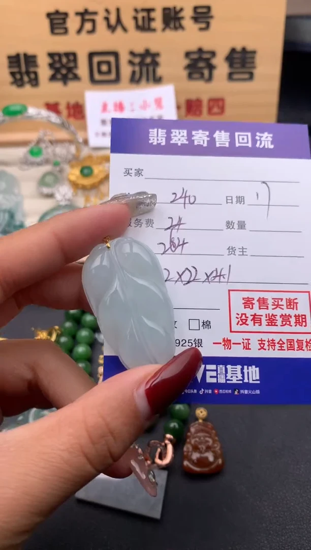 【闪购商品】翡翠颈饰18K金镶嵌10123834