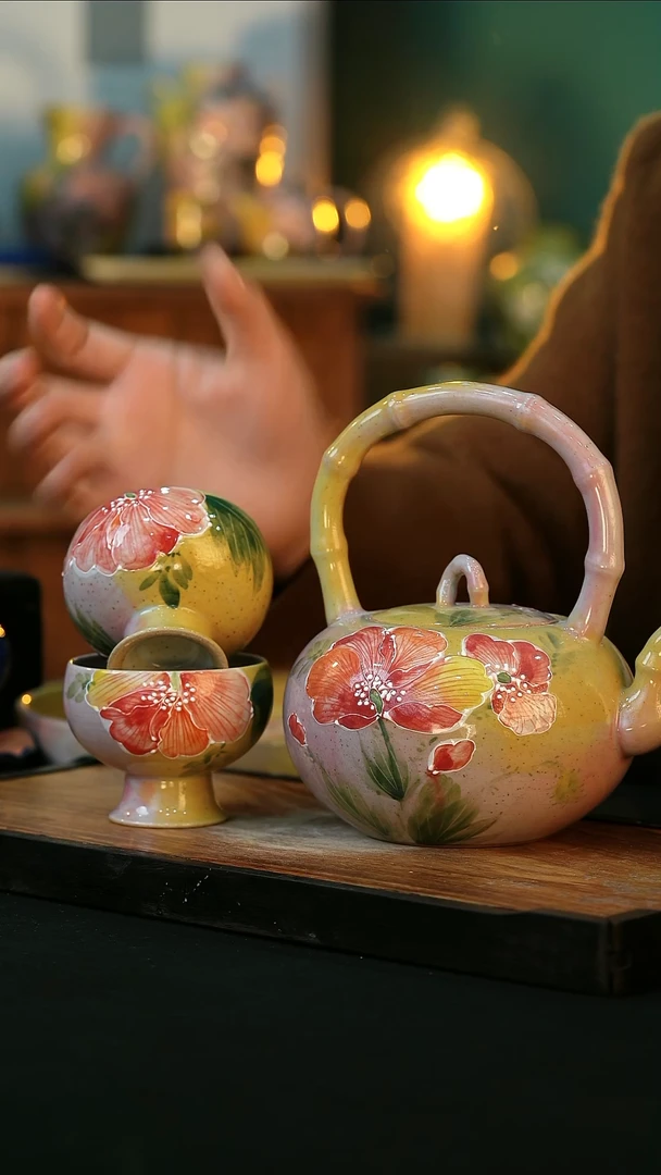 【闪购商品】杯手绘心瓷陶瓷浮力