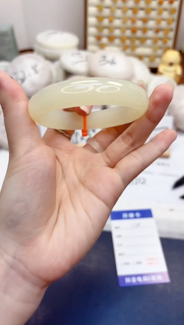 石英质玉手镯未镶嵌134-晴水-圈口58