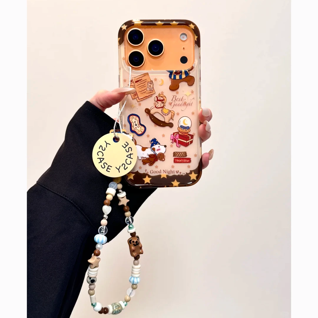 复古木马狗狗适用苹果17/16promax手机壳VIVO华为OPPO小米15女壳