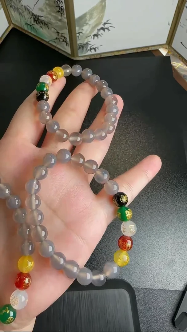 【闪购商品】玛瑙/玉髓手串未镶嵌WY0219003多样性发一