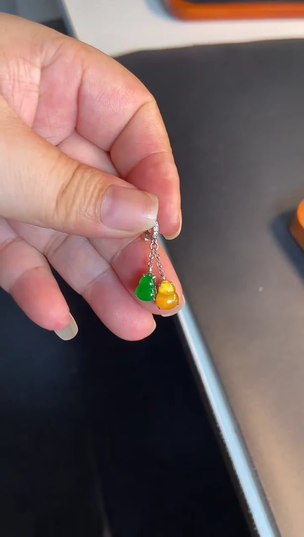 吊坠(不含链)银S925镶嵌翡翠1