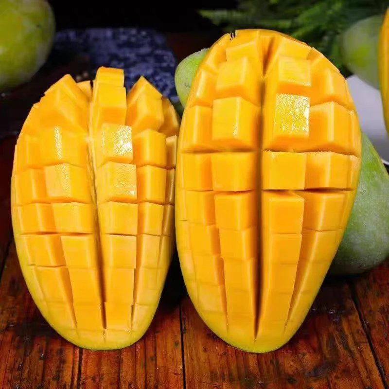 新鲜高山老树微花皮金煌芒果香甜可口5斤装9斤装
