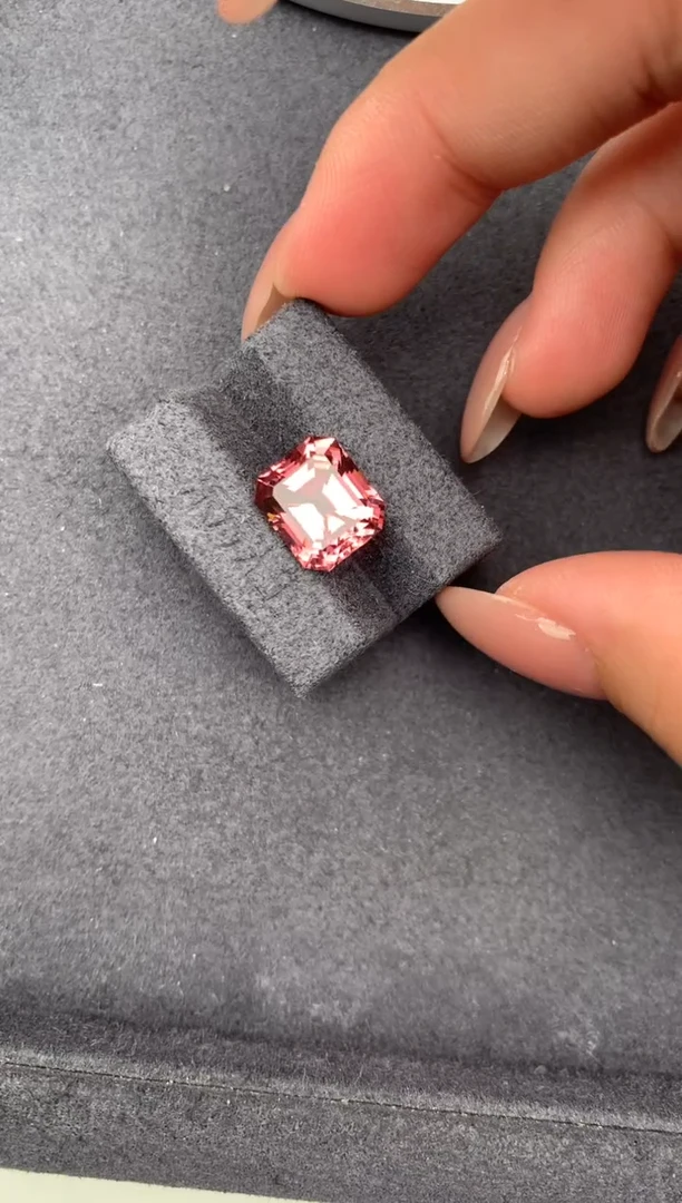 未镶嵌珠宝半成品碧玺5.2ct粉碧玺  FH  定制