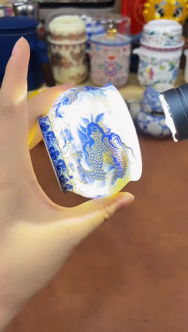 陶瓷茶具摆件旅行套组