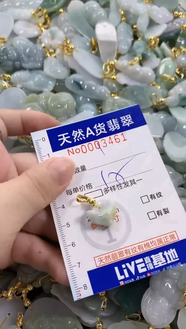 颈饰未镶嵌翡翠天然A货翡翠
