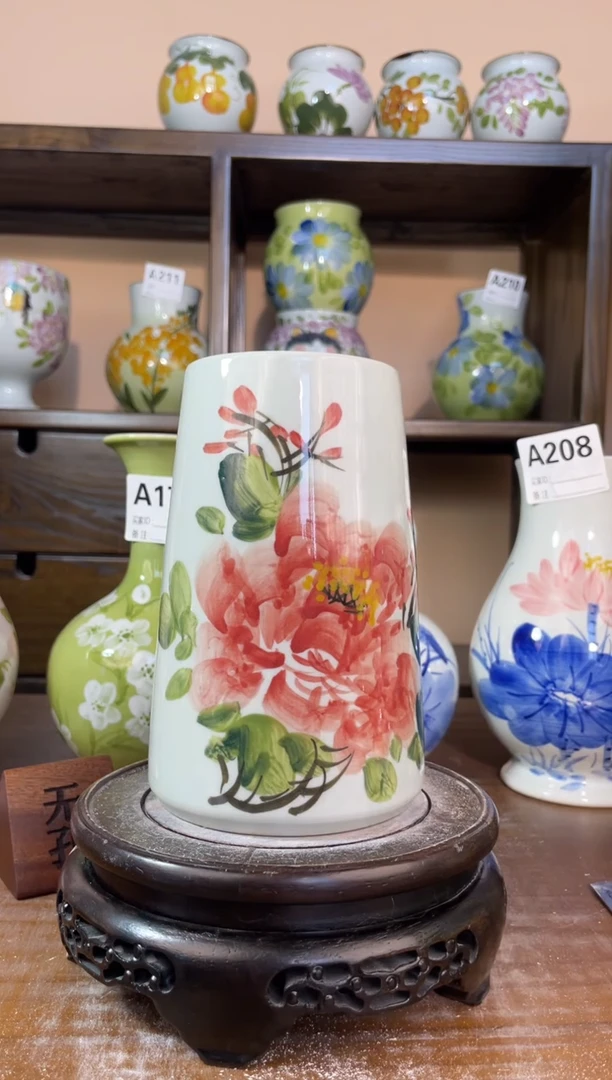 瓶景德镇手绘陶瓷花瓶 源头工厂