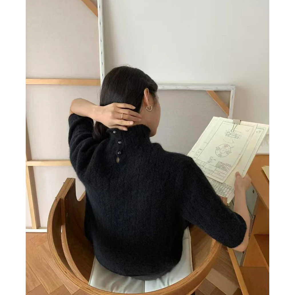 十三行OLIVE-冬季福秒绞花针织衫#O146