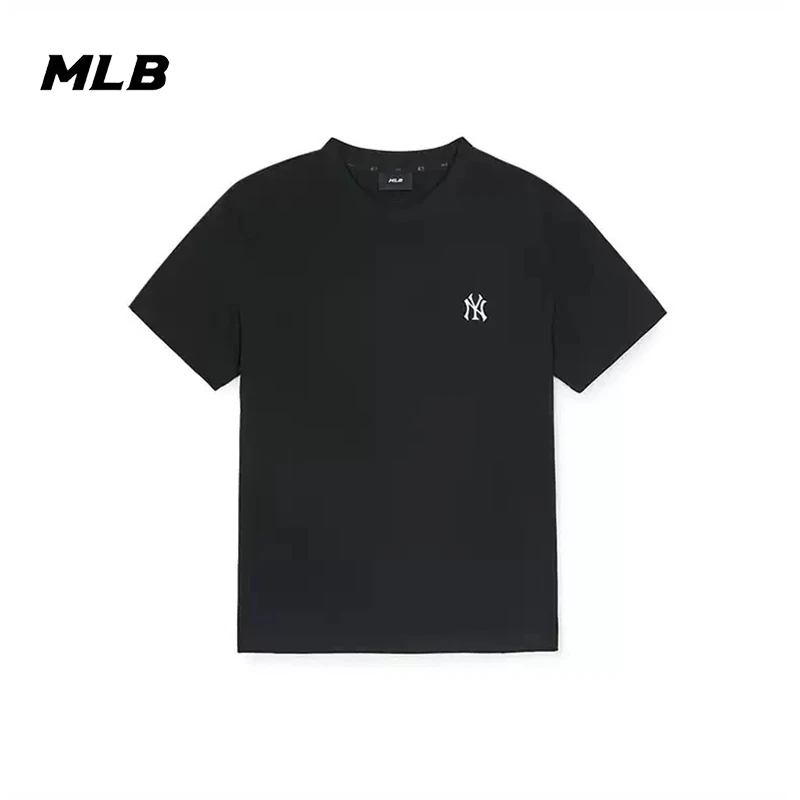 MLB正品新款2025短袖情侣休闲刺绣小标NY圆领运动简约时尚T恤男女