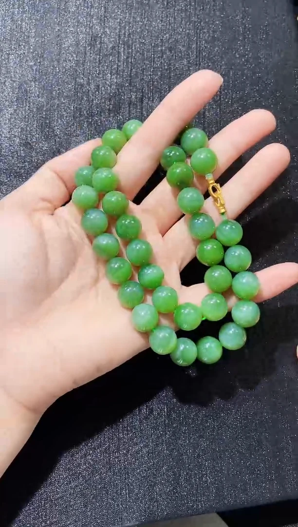 和田玉18K金镶嵌项链多样性发一