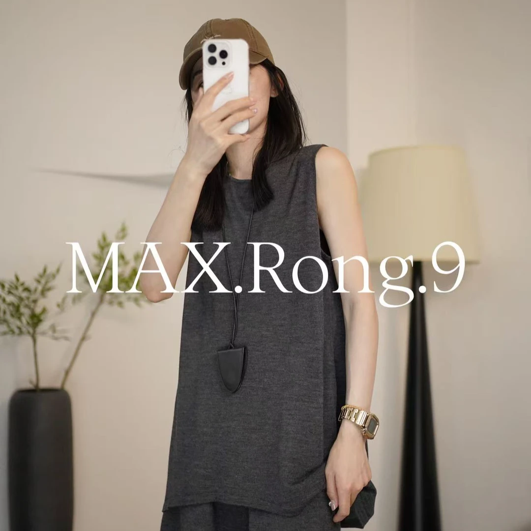 MAX.Rong.9【森里系】上新多色 夏日针织宽松背心 百搭无袖上衣