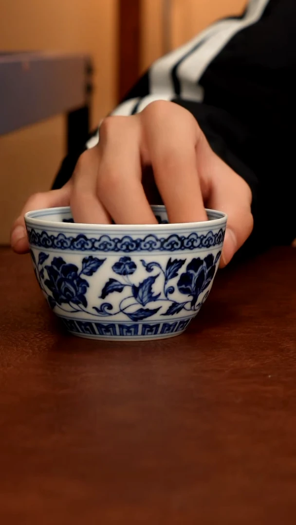 景德镇瓷器，青花瓷手绘茶具~