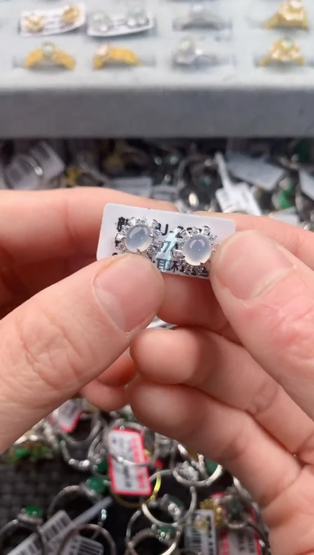 银S925镶嵌戒指翡翠1                           1