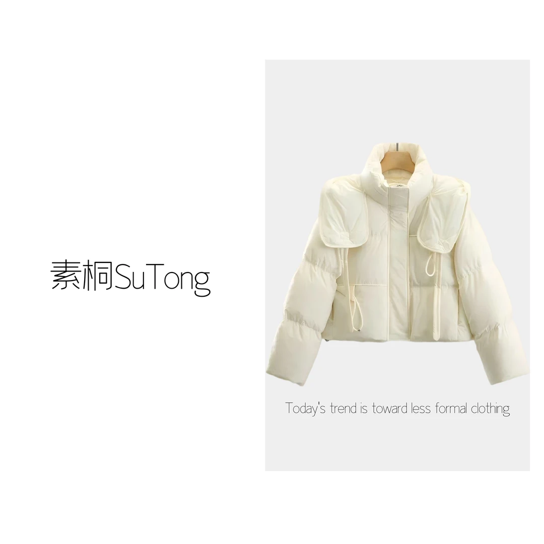 【轻柔云朵】90鸭绒！冬季新款时尚小个子连帽保暖新款休闲外套女