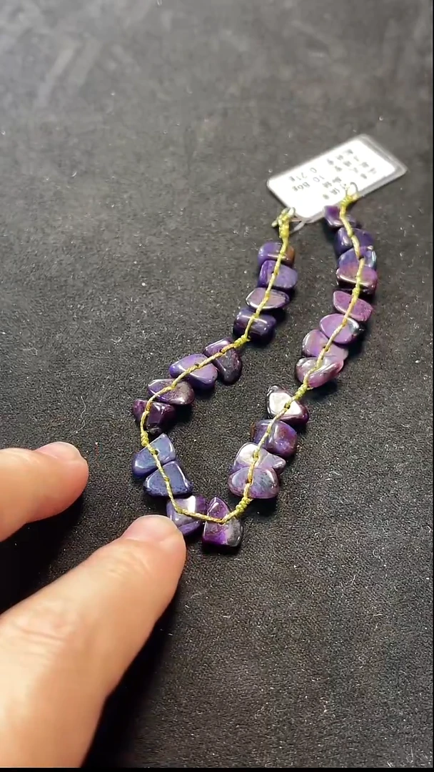 苏纪石（舒俱来）未镶嵌脚链南非老矿舒俱来