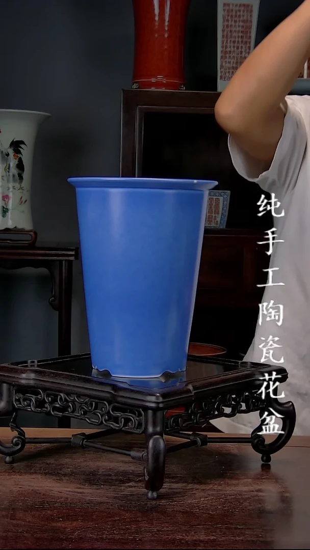 景德镇手工陶瓷花盆