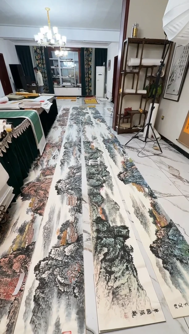 国画山水册页 册页 一个