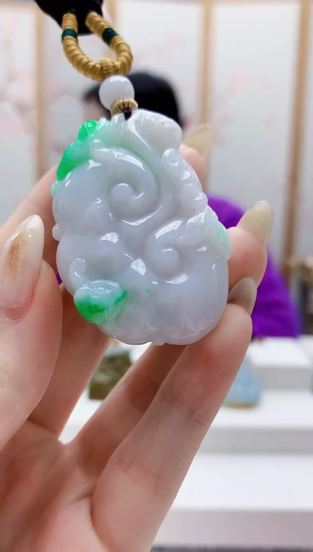 未镶嵌定制翡翠4852jw-毛货挂件46