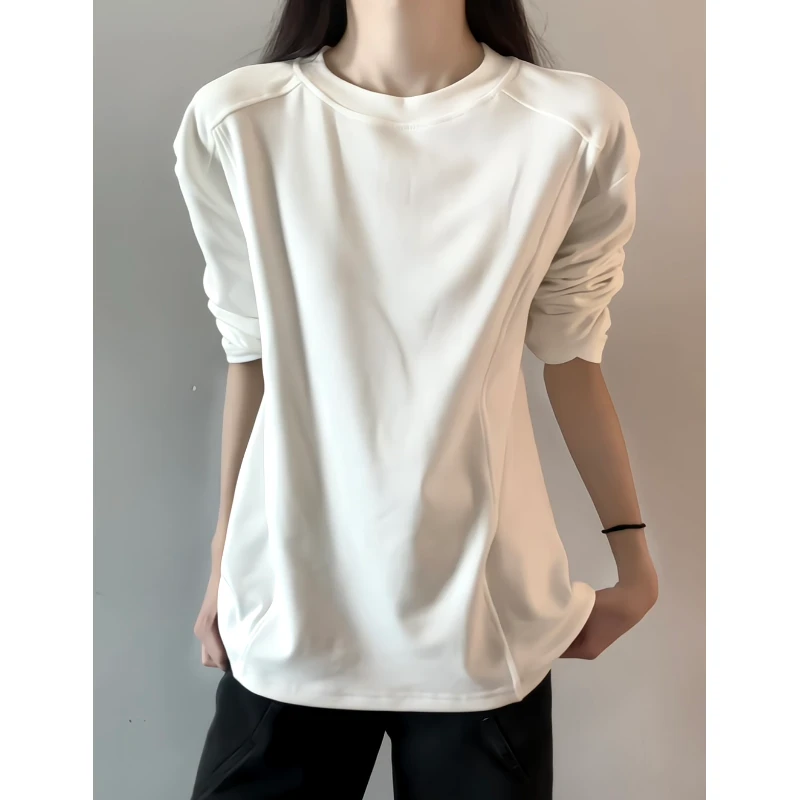 DOKA-300克重磅解构德绒秋装打底衫T恤男冬季cleanfit保暖内搭