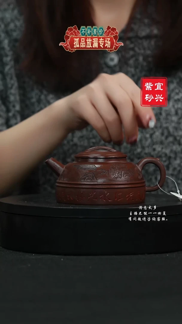 【闪购商品】紫砂茶壶23 华云双线手工紫砂壶
