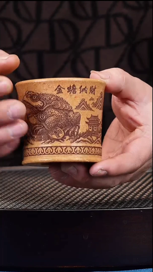 茶杯紫砂宜兴原矿紫砂 手工主人杯